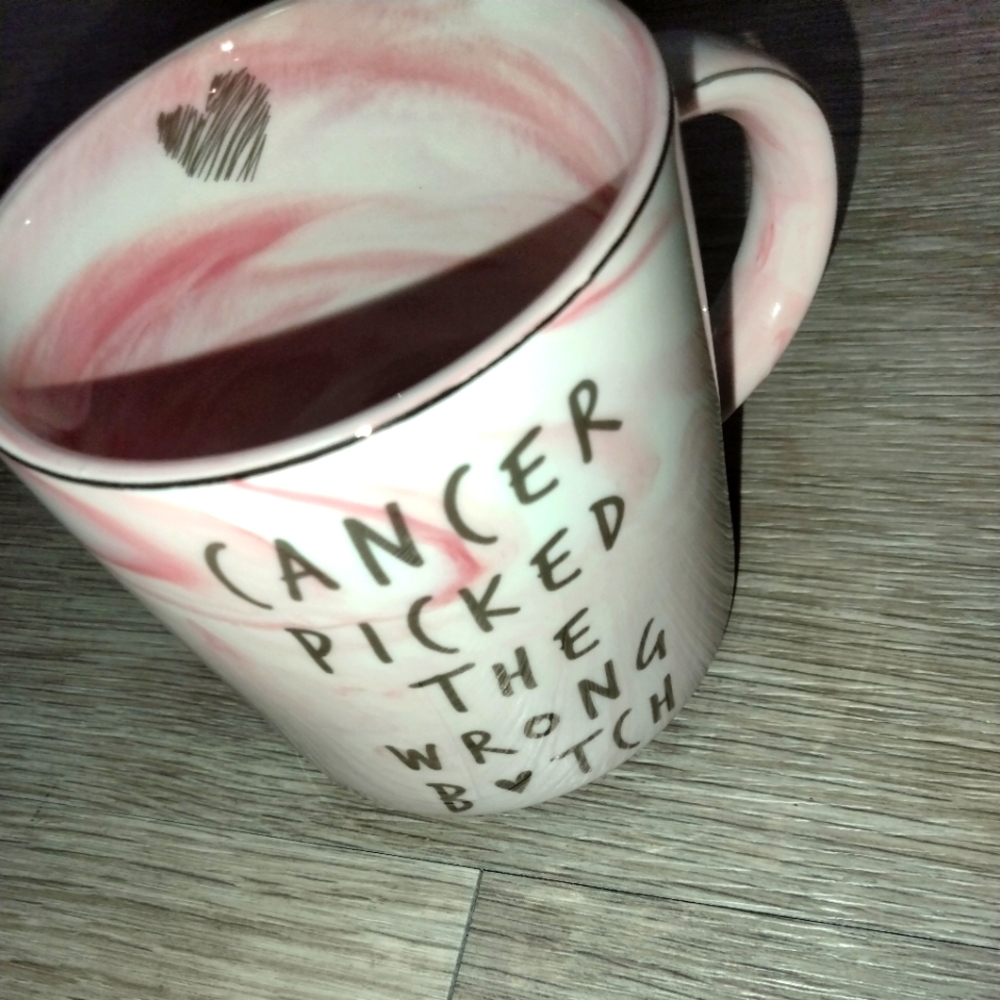 Cancer Pink Swirl Coffee Mug Cup - Hendson Brand